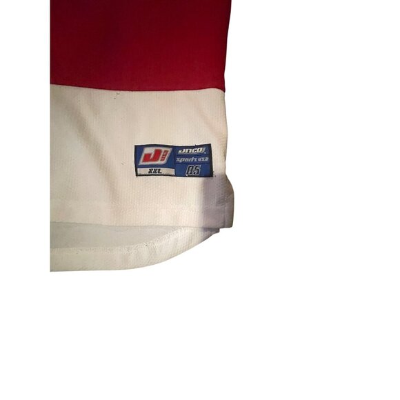 JNCO Red & White Mesh Long Sleeve Hockey Jersey Size XXL Sports USA - Picture 4 of 15